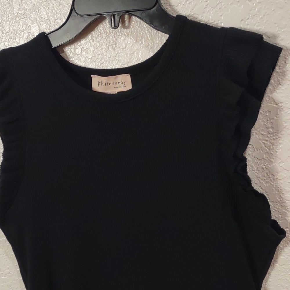 Philosophy Black Sleeveless Top - Picture 4 of 15